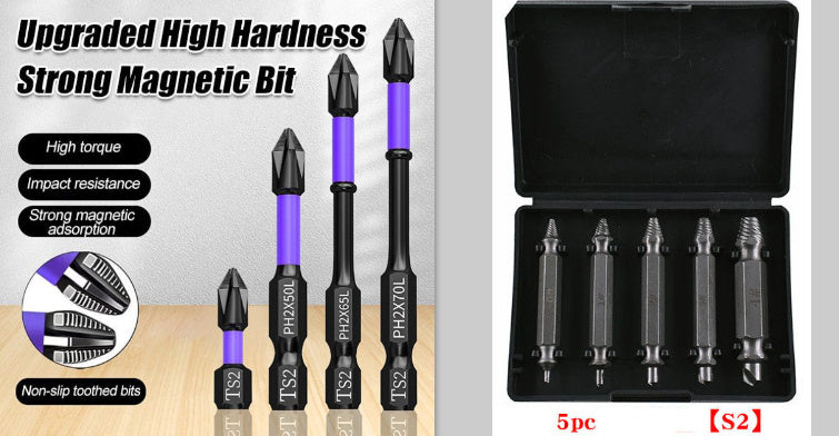 PowerGrip Bits - Magnetic Screwdriver Set