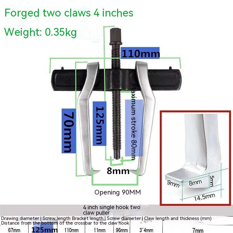 GripMaster - Forged Two-Jaw Bearing Puller